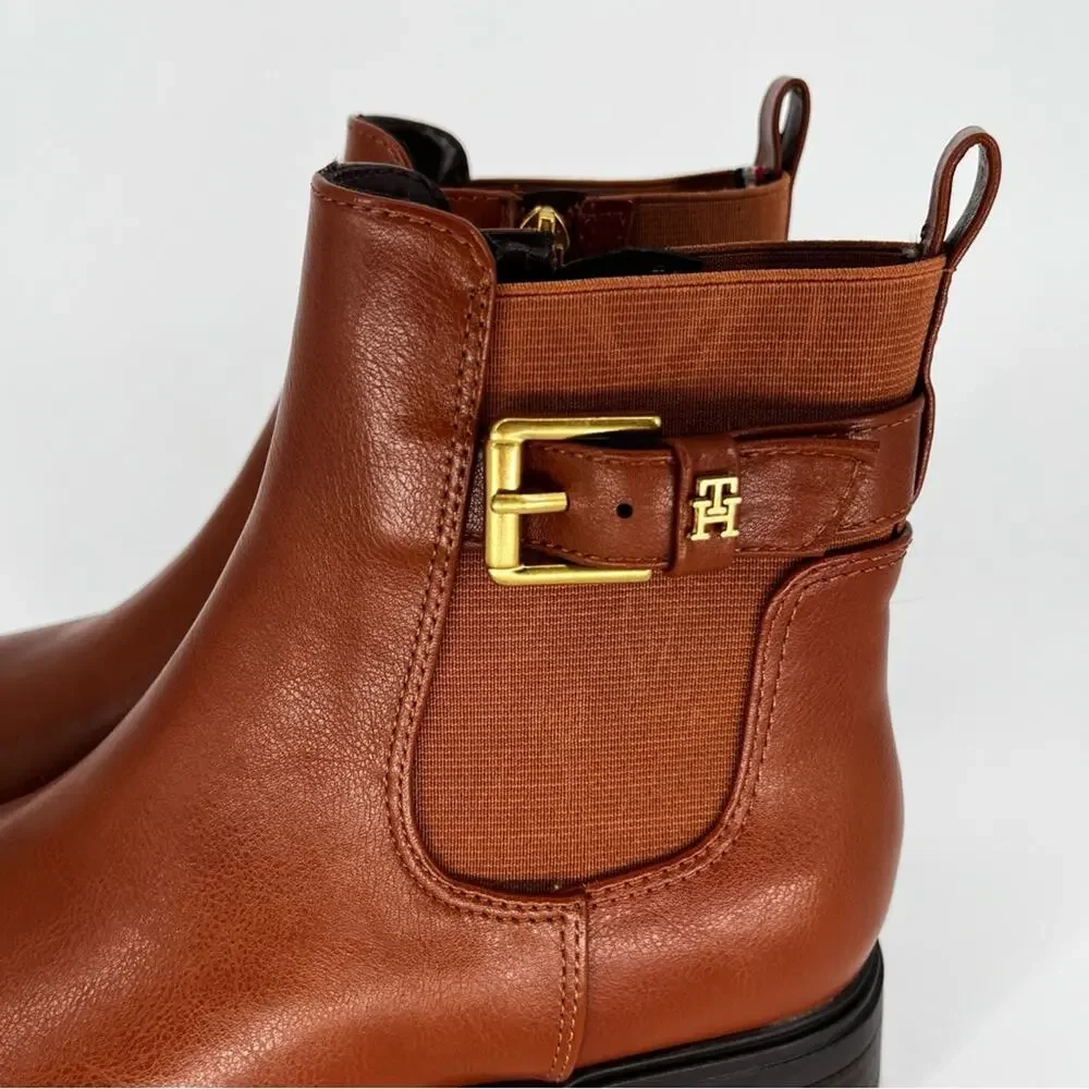 Tommy Hilfiger Baylon Chelsea booties medium natural brown - 7